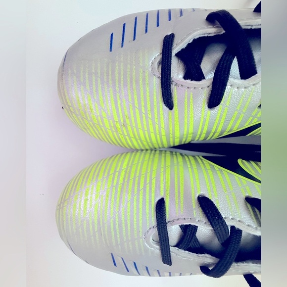 Nike - MercurialX Vortex Iii NJR FG Junior/Youth - Blue & Silver Athletic Cleats - Picture 8 of 12